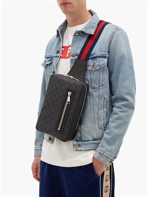 gucci mens cross body bags|gucci bag men's price.